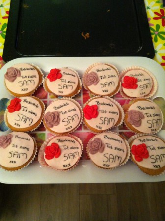 Bloemen cupcakes